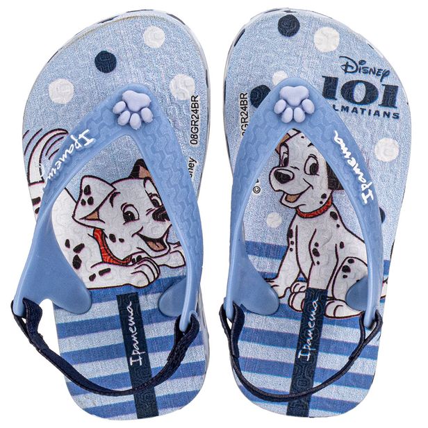 Chinelo Infantil Feminino Baby Disney Joy Ipanema 27323 AZUL 01 19