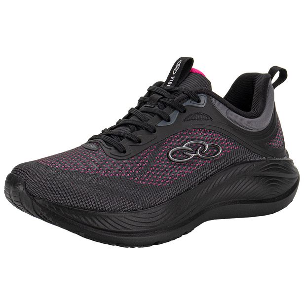 Tênis Feminino Vibe Olympikus 43697386 PRETO/ROSA 34