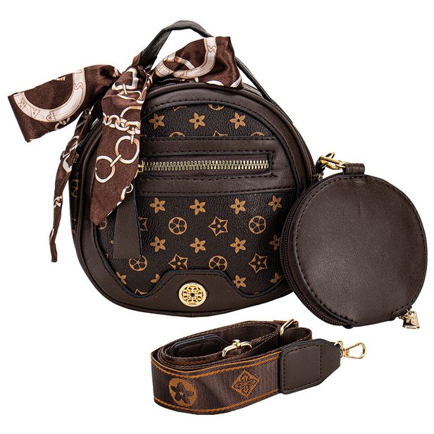 Bolsa Feminina Transversal H.E XB8370 CAFÉ