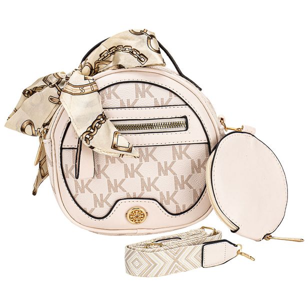 Bolsa Feminina Transversal H.E XB8370 NATURAL