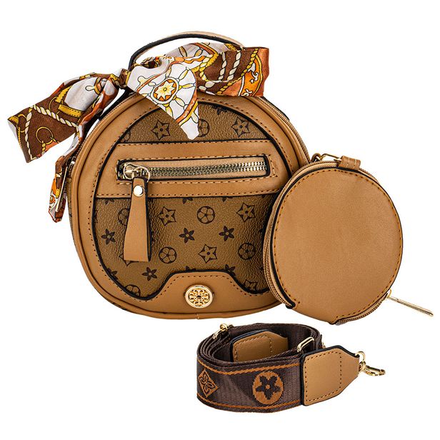 Bolsa Feminina Transversal H.E XB8370 CAMEL