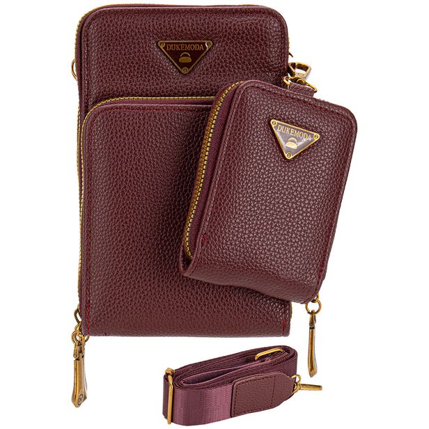 Bolsa Feminina Transversal H.E H2010 VINHO 01