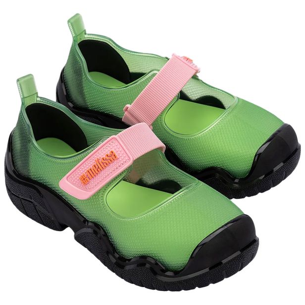 Melissa Sprint Ballerina 36843 PRETO/VERDE 33/34