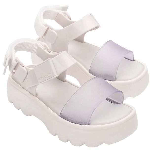 Mini Melissa Kick Off Sandal Infantil 35692 BRANCO 26/27