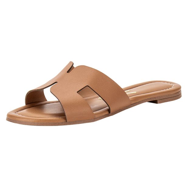 Tamanco Feminino Flat Vizzano 6371367 CAMEL 36