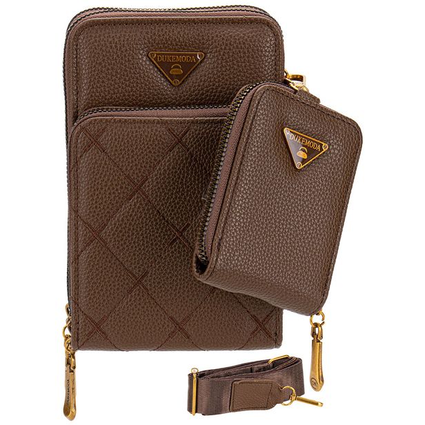 Bolsa Feminina Transversal H.E H2013 CHOCOLATE