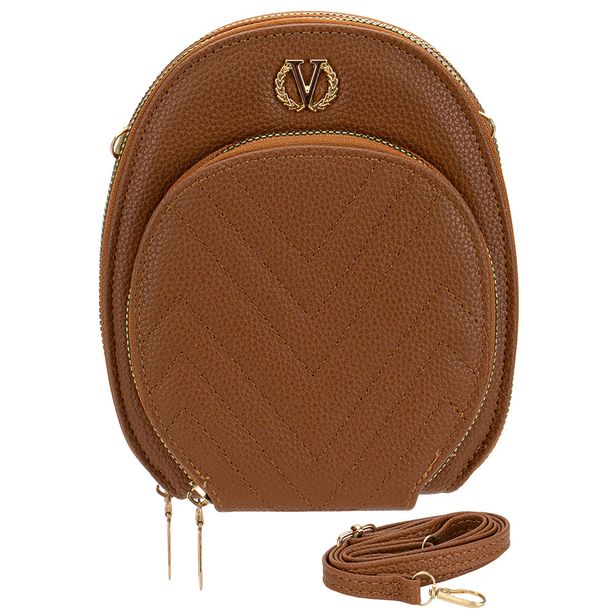 Bolsa Feminina Transversal H.E W09 CARAMELO