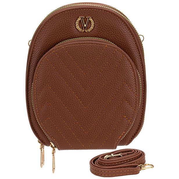 Bolsa Feminina Transversal H.E W09 CHOCOLATE