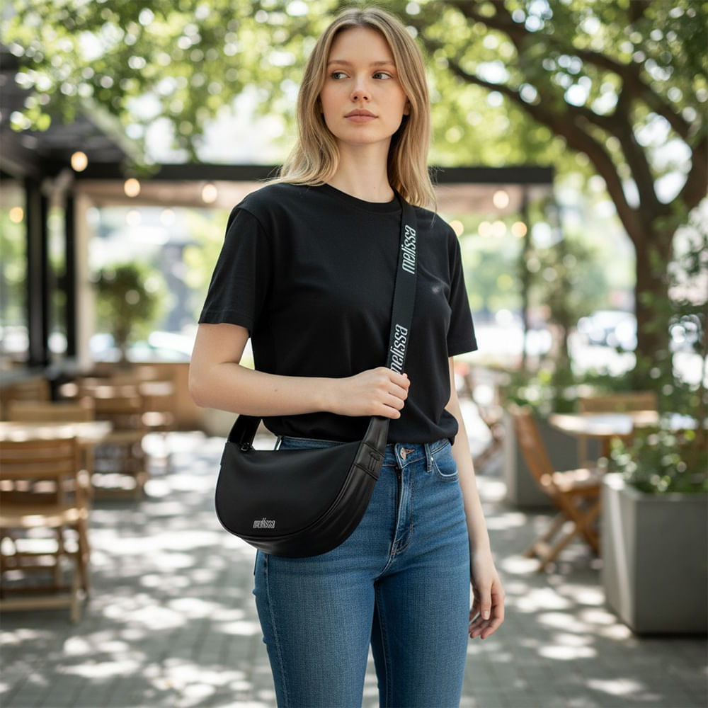 Melissa Vibe Bag + Steal The Look 34466 PRETO - cloviscalcados