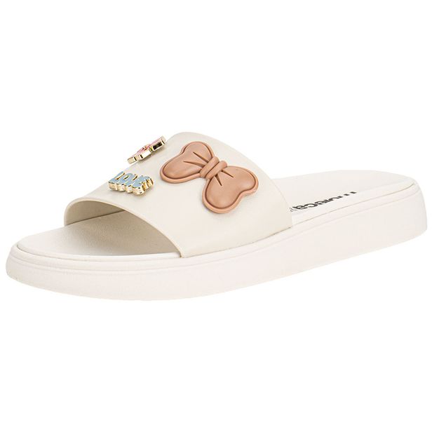 Tamanco Feminino Flat Moleca 5469151 BRANCO/OFF 34