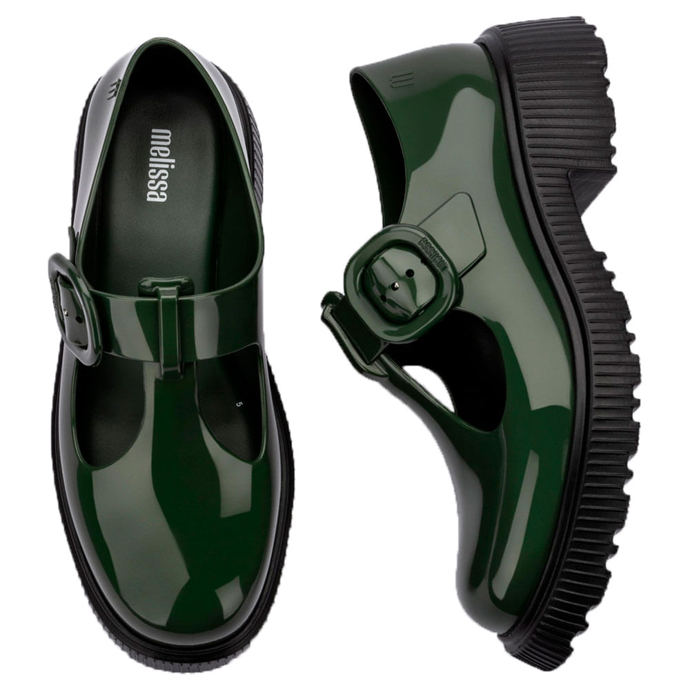 Melissa Jackie 33882 PRETO/VERDE - cloviscalcados