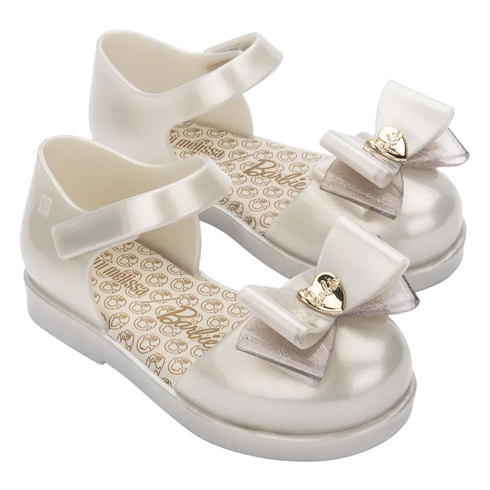 Mini Melissa Amy + Barbie Baby 35697 NATURAL | Clovis Calçados