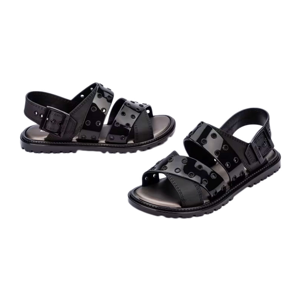 Melissa Lock Sandal 35821 PRETO | Clovis Calçados