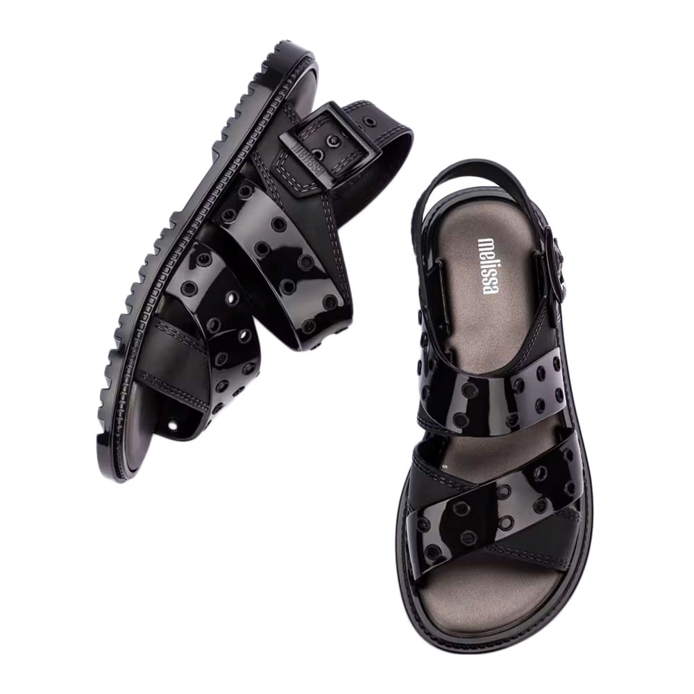 CDL Teddy Sandals Sサイズ ØMI Melissa Lock Sandal 35821 BEGE | Clovis Calçados
