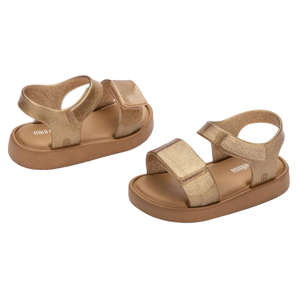 Mini Melissa Jump Baby 32834 BEGE/OURO | Clovis Calçados