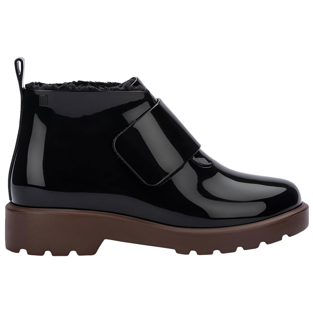 Mini Melissa Chelsea Boot Infantil 32835 PRETO/CAFÉ | Clovis Calçados