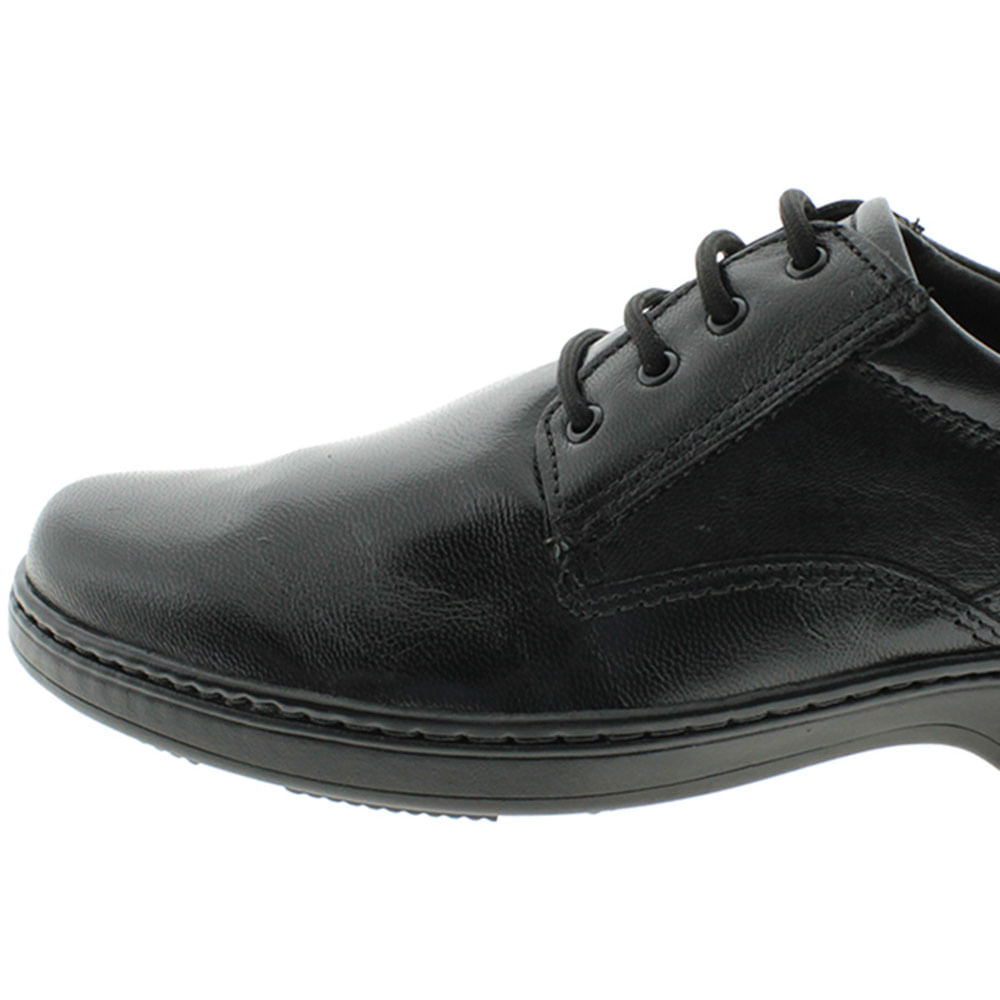 Sapato Masculino Social com Cadarço Preto Pegada Lojas Clovis