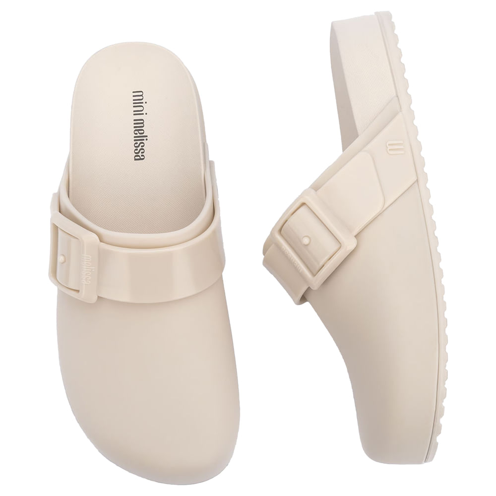 CASSIN MINI DO(カシン　ミニドゥ) Mini Melissa Cozy Clog Infantil 36069 MARFIM | Clovis Calçados