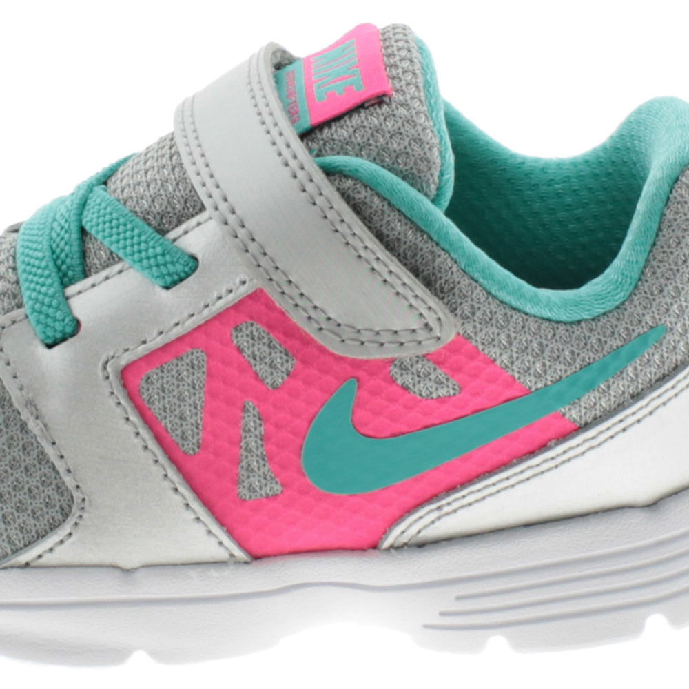 Tenis Infantil Feminino Downshifter 6 Cinza Rosa Nike Clovis 685164 cloviscalcados