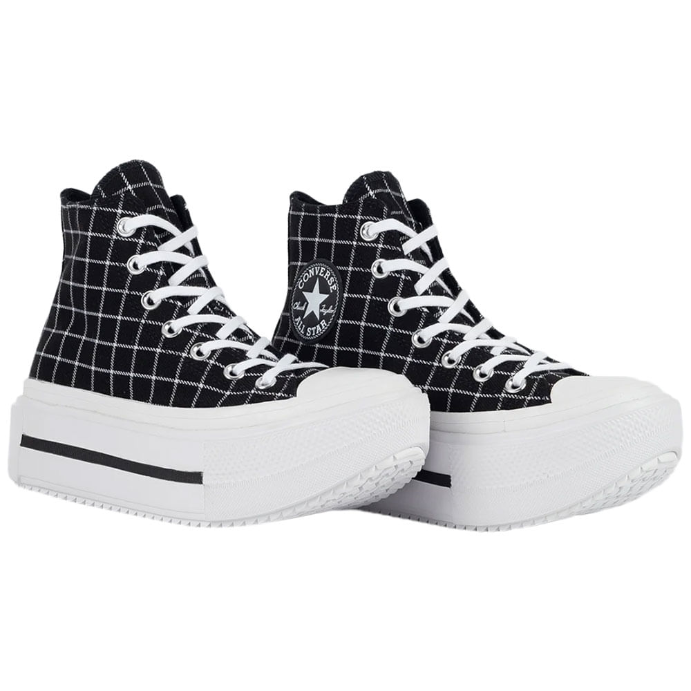 Tênis Chuck Taylor All Star Lift Double Stack Platform Hi Converse A14157C PRETO/BRANCO 33