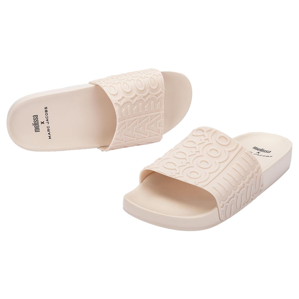 Melissa Slide + Marc Jacobs 33967 NATURAL | Clovis Calçados
