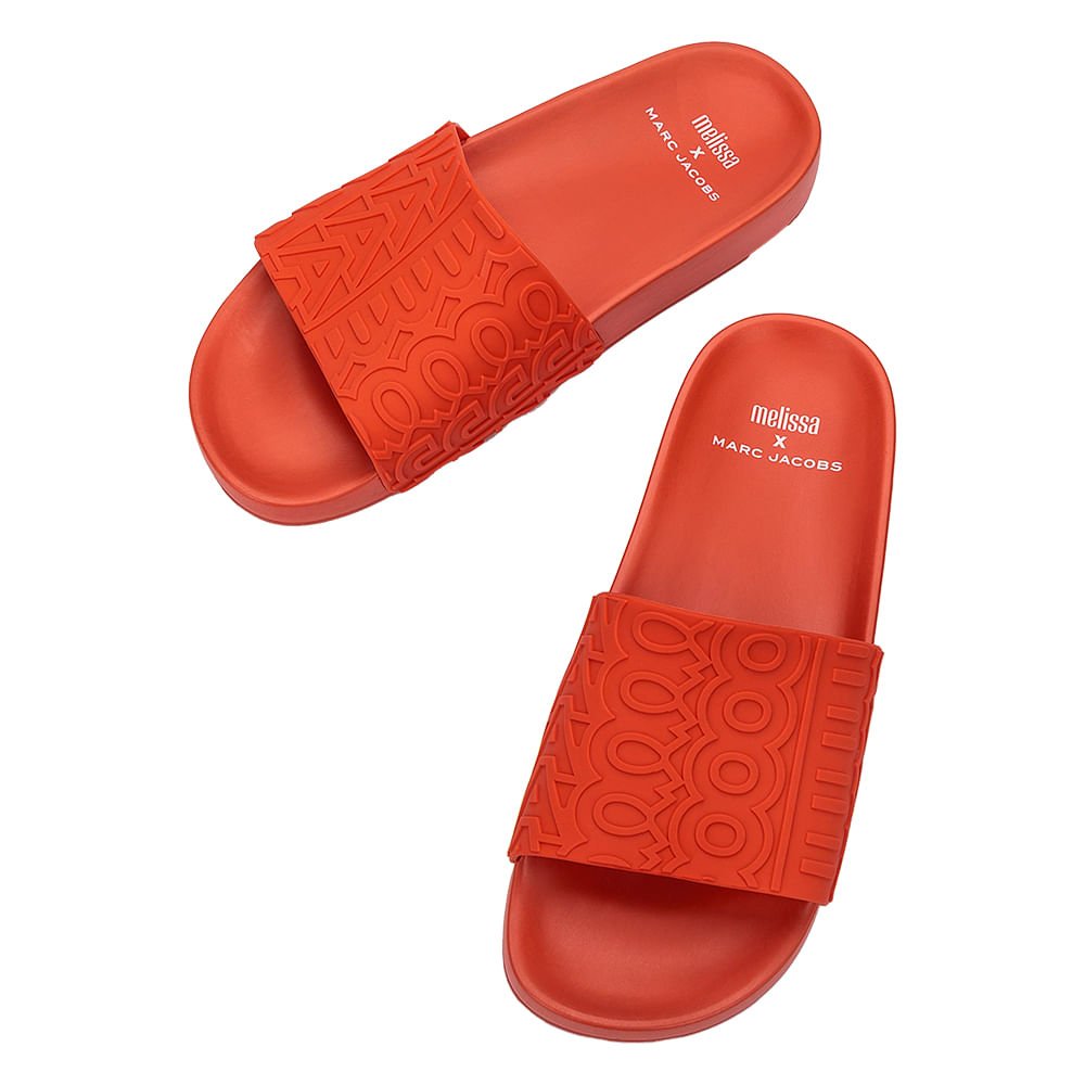 Melissa Slide + Marc Jacobs 33967 LARANJA | Clovis Calçados