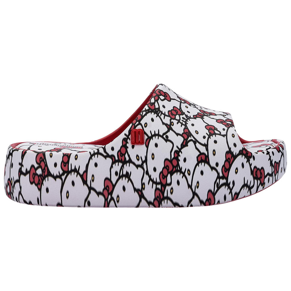 Mini Melissa Free Platform Slide + Hello Kitty and Friends Infantil 37875 BRANCO/VERMELHO 29