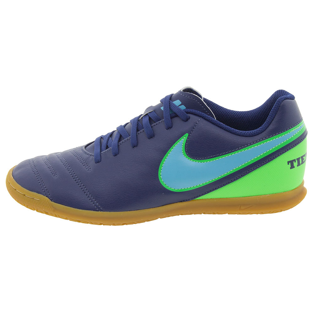 Chuteira Masculina Tiempox Rio III IC Marinho/Verde Nike - 819234