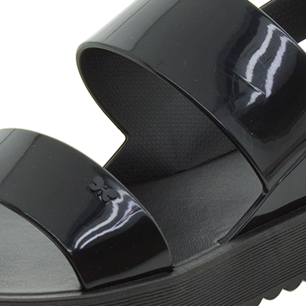 Sandália Feminina Flatform Clubber Preta Zaxy - 17222 | Clovis