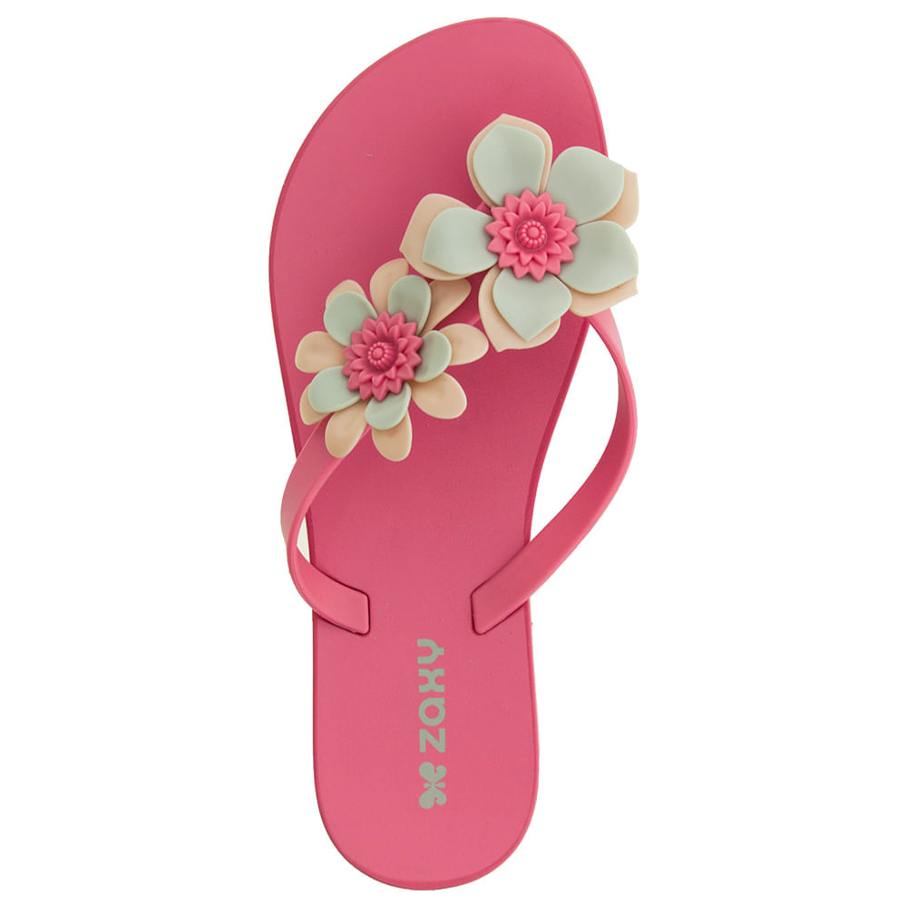 Chinelo Feminino Fresh Garden II Rosa Zaxy - 17289 | Clovis Calçados