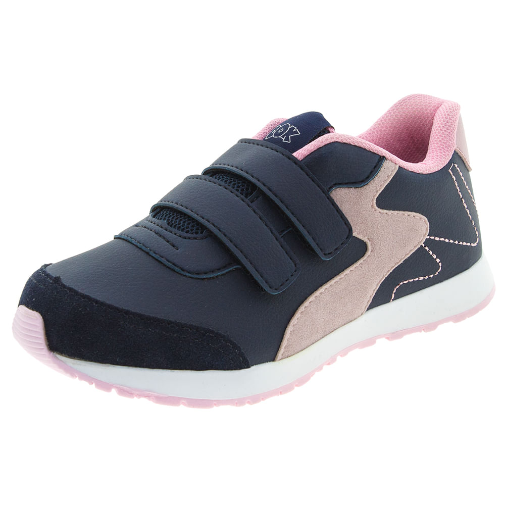 Tenis-Infantil-Feminino-Marinho-Rosa-Dok---61014-01