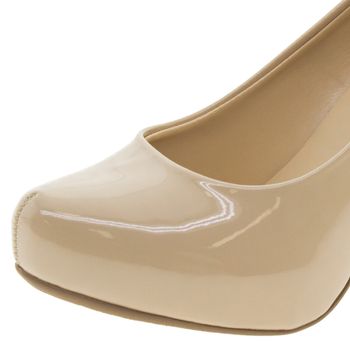 salto alto cor de pele