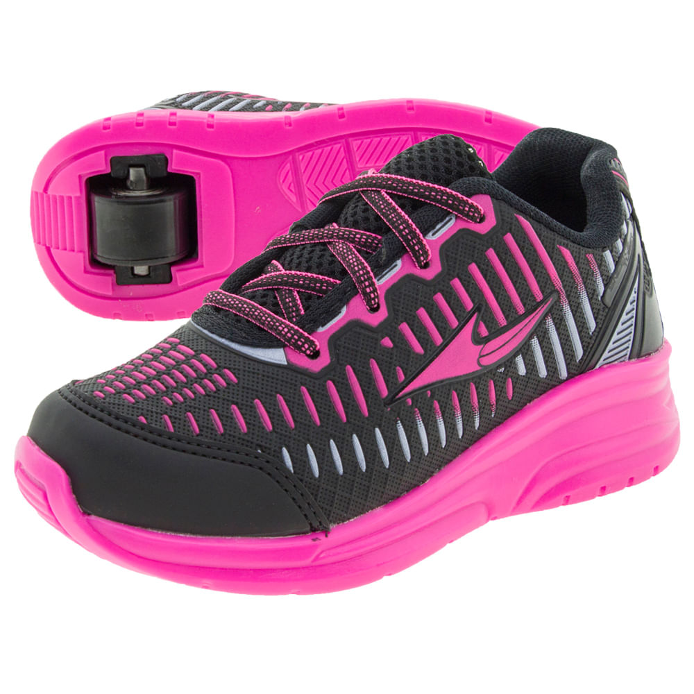 Tenis-Infantil-Feminino-com-Roda-Preto-SNEEK’S---310-01
