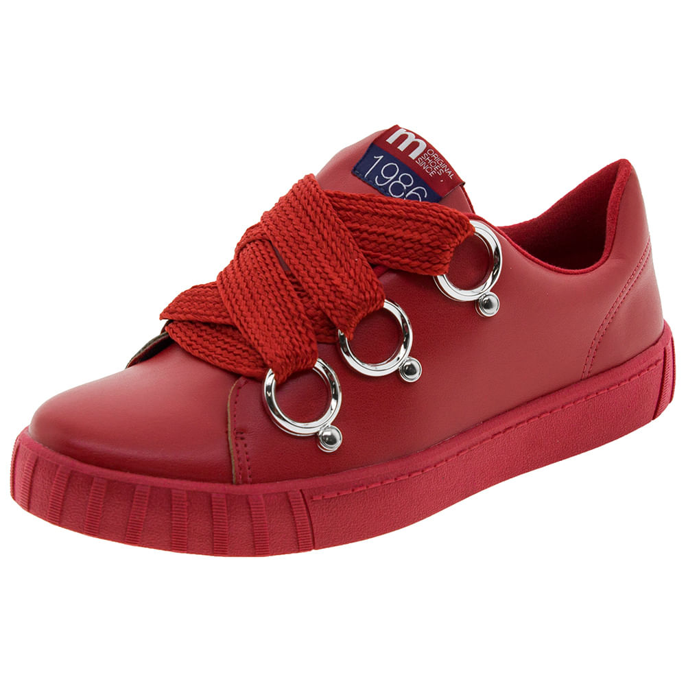 Tênis Feminino Vermelho Moleca 5645102 cloviscalcados