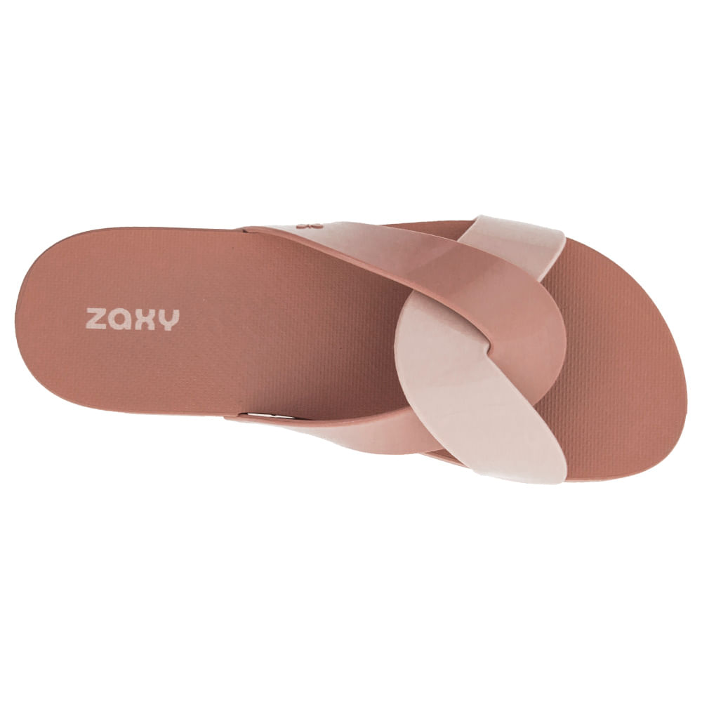 Sandalia-Feminina-Rasteira-Check-Chin-Nude-Zaxy---17543-04