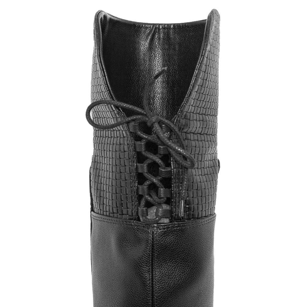 Bota Feminina Over Knee Preta Bottero 284404 cloviscalcados