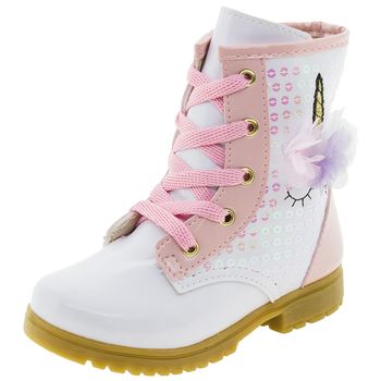 bota branca infantil