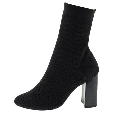 botinha cano medio feminina