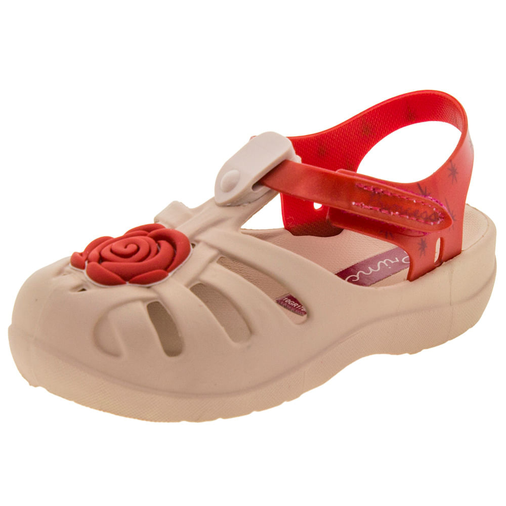 Sandália Infantil Baby Soft Rosa Grendene Kids 21680