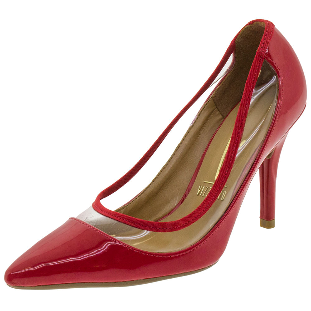 Vizzano Usado Tenis Da Vizzano Vermelho Sapato Feminino Salto Alto