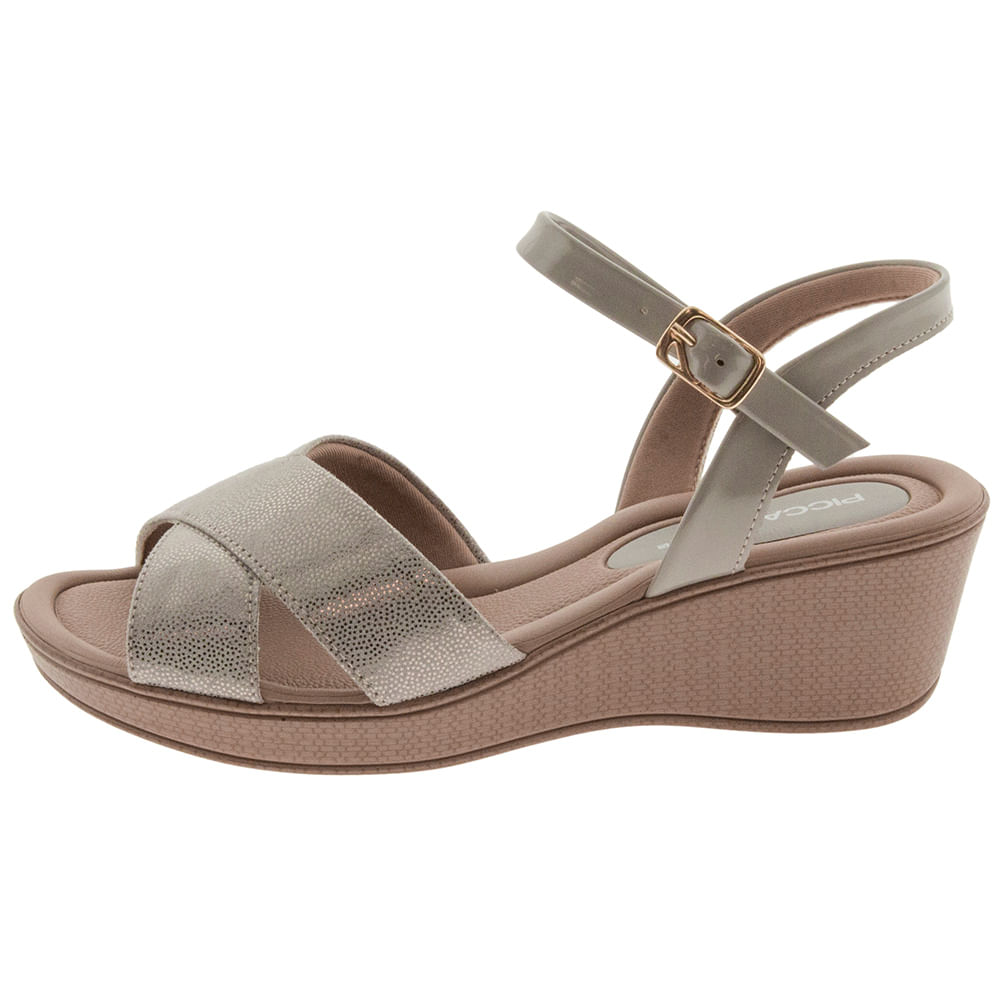 Piccadilly Sandalia Anabela Media Sandalia Anabela Da Piccadilly