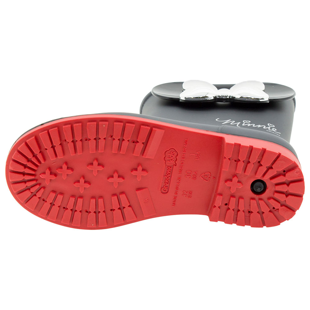 Bota Infantil Feminina Minnie Fashion Preta Grendene Kids 21753 - Main Image