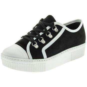 tenis preto e branco via marte