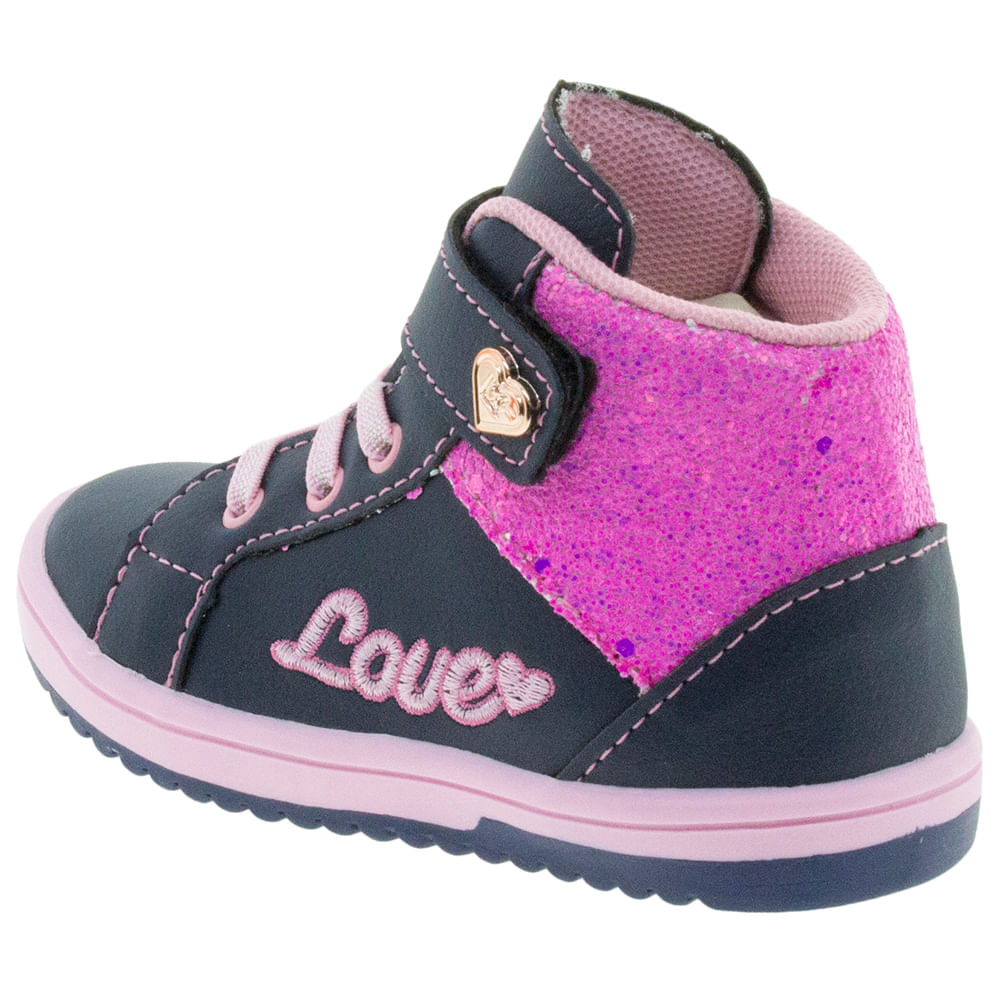 Tênis Infantil Feminino Azul Krisle - K4065 | Clovis Calçados