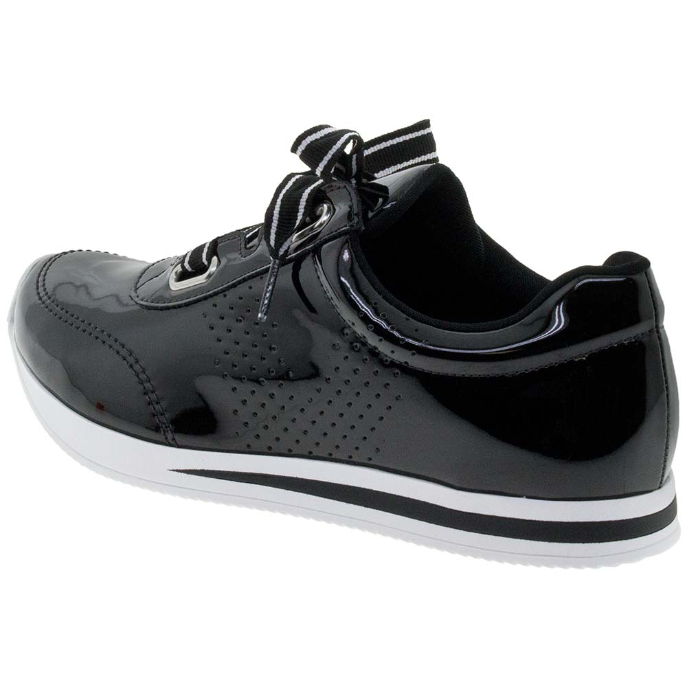 Tênis Feminino Preto/Verniz Via Marte 189201 cloviscalcados