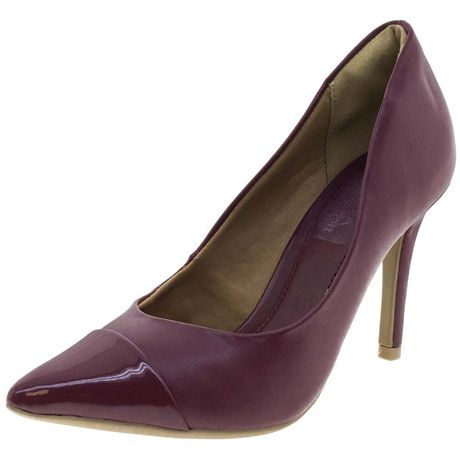 sapato feminino vinho bordo