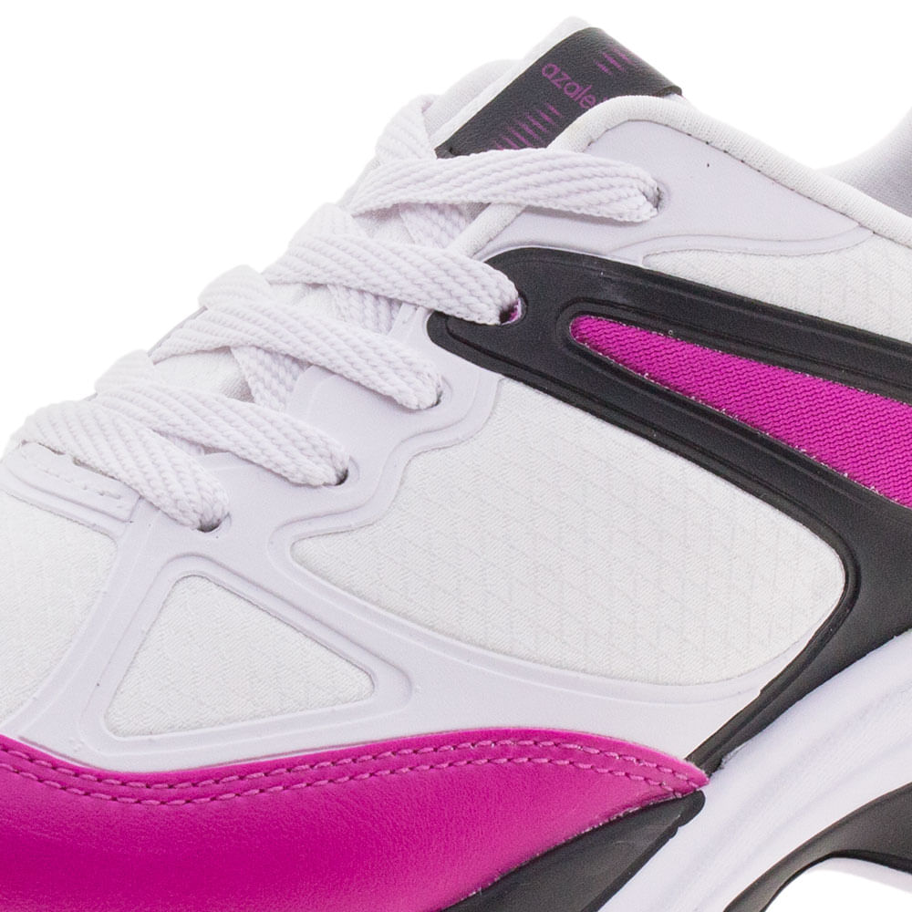 Tênis Feminino Chunky Trainer Azaleia 885/523 BRANCO/ROSA 34