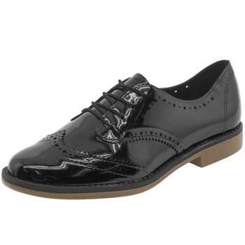 sapato feminino oxford verniz