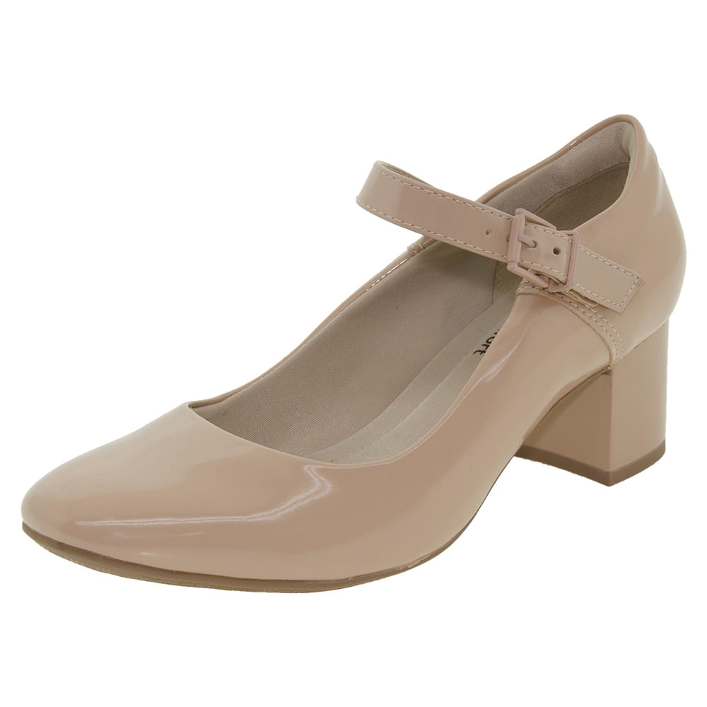 Estilo Boneca Sapato Ramarim Salto Medio Sapato Feminino Salto