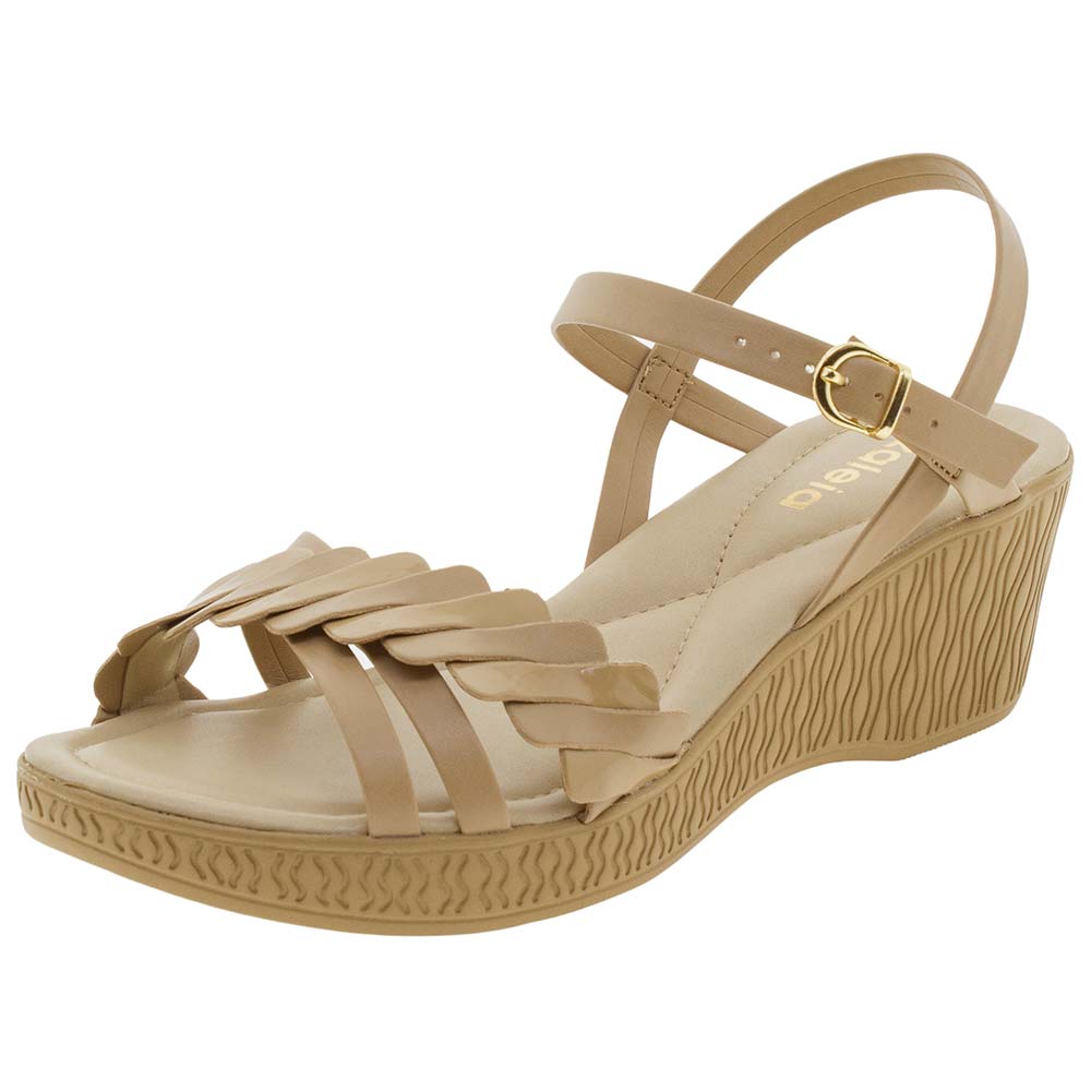 Sandália Feminina Anabela Azaleia 494 cloviscalcados